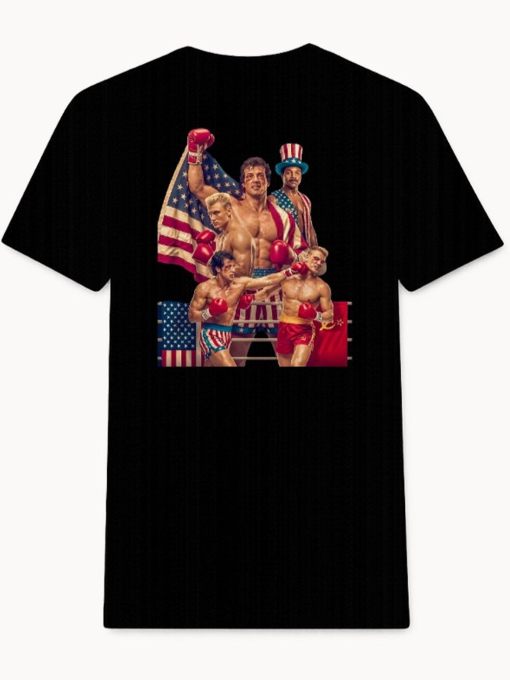Rocky 4 Movie (Men 2x Black T-Shirt)